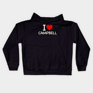 Campbell - I Love Icon Kids Hoodie